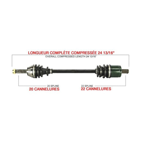 KIMPEX COMPLETE AXLE (POL - 7024K) - DRIVEN Canada's Powersports 7794232930911POL - 7024K