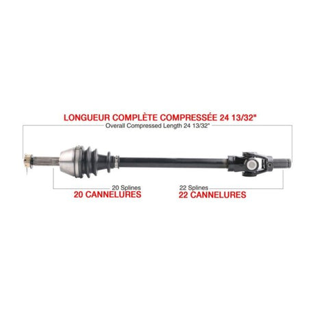 KIMPEX COMPLETE AXLE (POL - 7045K) - DRIVEN Canada's Powersports 7794232924388POL - 7045K