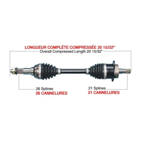 KIMPEX COMPLETE HD AXLE (CAN - 6002HDK) - DRIVEN Canada's Powersports CAN - 6002HDKCAN - 6002HDK