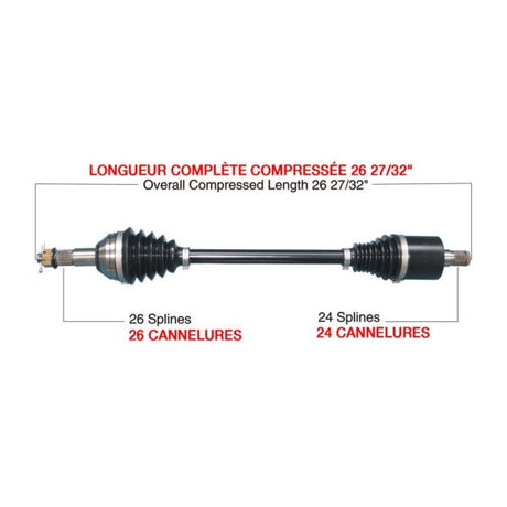 KIMPEX COMPLETE HD AXLE (CAN - 6008HDK) - DRIVEN Canada's Powersports CAN - 6008HDKCAN - 6008HDK