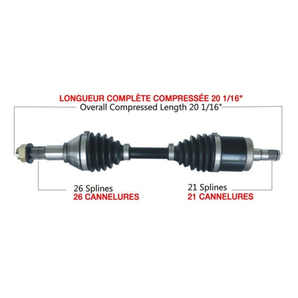 KIMPEX COMPLETE HD AXLE (CAN - 6020HDK) - DRIVEN Canada's Powersports 416311416311CAN - 6020HDK
