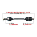 KIMPEX COMPLETE HD AXLE (HON - 6011HDK) - DRIVEN Canada's Powersports HON - 6011HDKHON - 6011HDK