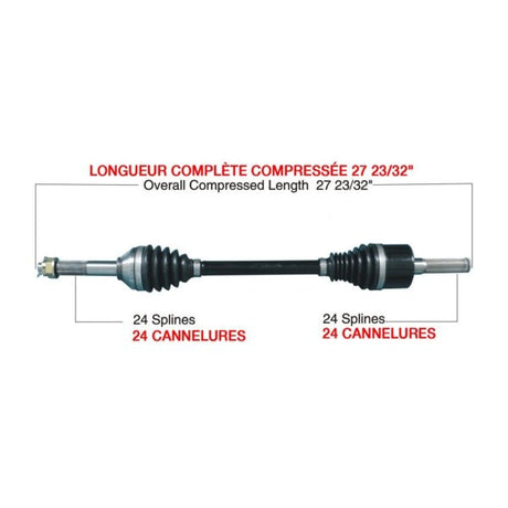 KIMPEX COMPLETE HD AXLE (KAW - 6007HDK) - DRIVEN Canada's Powersports KAW - 6007HDKKAW - 6007HDK