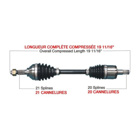 KIMPEX COMPLETE HD AXLE (KAW - 6009HDK) - DRIVEN Canada's Powersports KAW - 6009HDKKAW - 6009HDK
