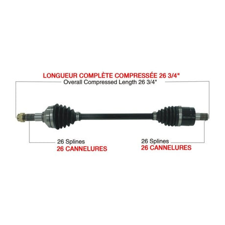 KIMPEX COMPLETE HD AXLE (KAW - 6016HDK) - DRIVEN Canada's Powersports KAW - 6016HDKKAW - 6016HDK
