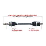 KIMPEX COMPLETE HD AXLE (POL - 6010HDK) - DRIVEN Canada's Powersports POL - 6010HDKPOL - 6010HDK