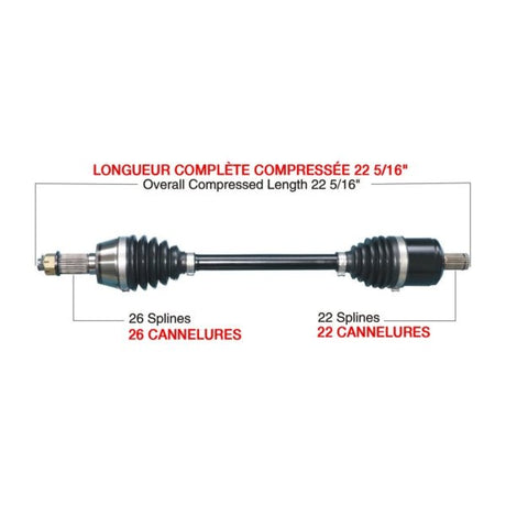 KIMPEX COMPLETE HD AXLE (POL - 6010HDK) - DRIVEN Canada's Powersports POL - 6010HDKPOL - 6010HDK