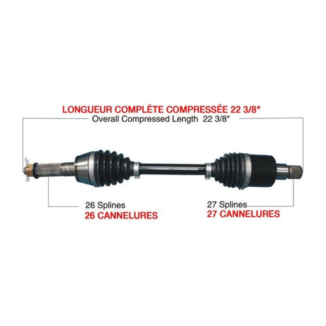 KIMPEX COMPLETE HD AXLE (POL - 6011HDK) - DRIVEN Canada's Powersports 416506416506POL - 6011HDK