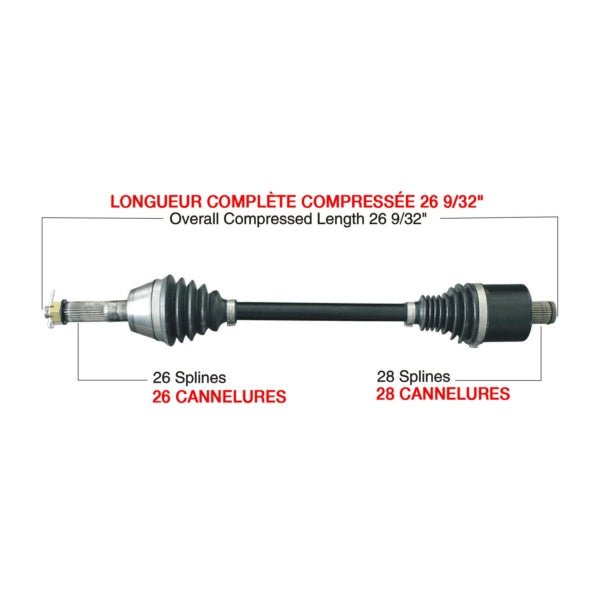 KIMPEX COMPLETE HD AXLE (POL - 6014HDK) - DRIVEN Canada's Powersports POL - 6014HDKPOL - 6014HDK