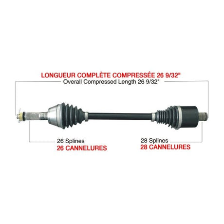 KIMPEX COMPLETE HD AXLE (POL - 6014HDK) - DRIVEN Canada's Powersports POL - 6014HDKPOL - 6014HDK