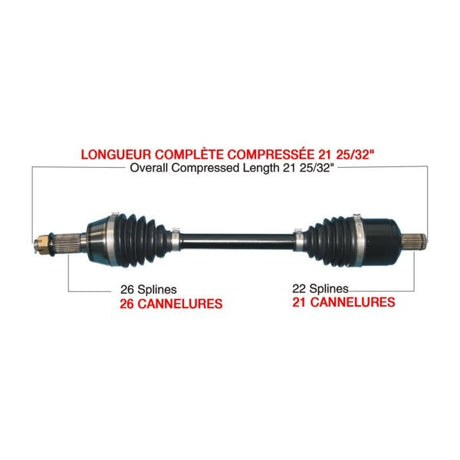 KIMPEX COMPLETE HD AXLE (POL - 6015HDK) - DRIVEN Canada's Powersports POL - 6015HDKPOL - 6015HDK