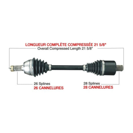 KIMPEX COMPLETE HD AXLE (POL - 6017HDK) - DRIVEN Canada's Powersports POL - 6017HDKPOL - 6017HDK