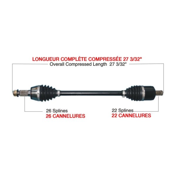KIMPEX COMPLETE HD AXLE (POL - 6023HDK) - DRIVEN Canada's Powersports POL - 6023HDKPOL - 6023HDK