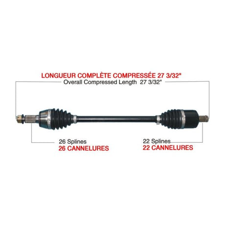 KIMPEX COMPLETE HD AXLE (POL - 6023HDK) - DRIVEN Canada's Powersports POL - 6023HDKPOL - 6023HDK