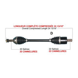KIMPEX COMPLETE HD AXLE (POL - 6025HDK) - DRIVEN Canada's Powersports POL - 6025HDKPOL - 6025HDK