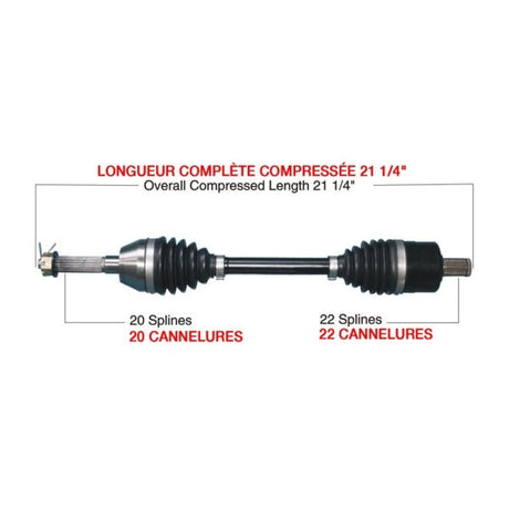 KIMPEX COMPLETE HD AXLE (POL - 6027HDK) - DRIVEN Canada's Powersports POL - 6027HDKPOL - 6027HDK