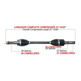 KIMPEX COMPLETE HD AXLE (POL - 6029HDK) - DRIVEN Canada's Powersports POL - 6029HDKPOL - 6029HDK