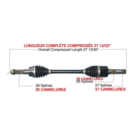 KIMPEX COMPLETE HD AXLE (POL - 6029HDK) - DRIVEN Canada's Powersports POL - 6029HDKPOL - 6029HDK