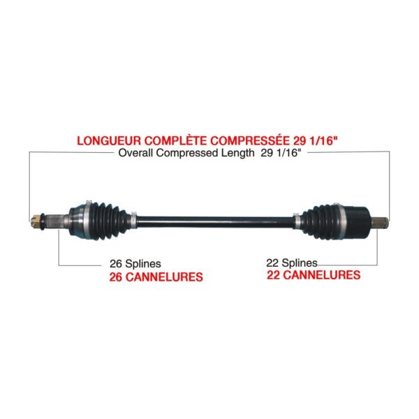 KIMPEX COMPLETE HD AXLE (POL - 6038HDK) - DRIVEN Canada's Powersports POL - 6038HDKPOL - 6038HDK