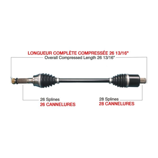 KIMPEX COMPLETE HD AXLE (POL - 6040HDK) - DRIVEN Canada's Powersports POL - 6040HDKPOL - 6040HDK
