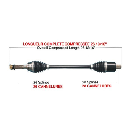 KIMPEX COMPLETE HD AXLE (POL - 6040HDK) - DRIVEN Canada's Powersports POL - 6040HDKPOL - 6040HDK