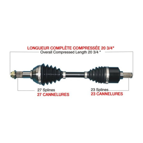 KIMPEX COMPLETE HD AXLE (YAM - 6015HDK) - DRIVEN Canada's Powersports YAM - 6015HDKYAM - 6015HDK