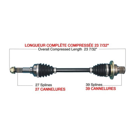KIMPEX COMPLETE HD AXLE (YAM - 6023HDK) - DRIVEN Canada's Powersports YAM - 6023HDKYAM - 6023HDK