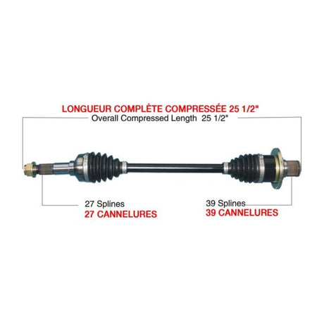 KIMPEX COMPLETE HD AXLE (YAM - 6026HDK) - DRIVEN Canada's Powersports YAM - 6026HDKYAM - 6026HDK