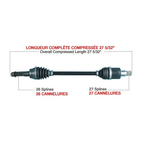 KIMPEX COMPLETE HD AXLE (POL - 6031HDK) - DRIVEN Canada's Powersports POL - 6031HDKPOL - 6031HDK