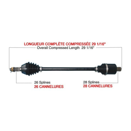 KIMPEX COMPLETE HD AXLE (POL - 6043HDK) - DRIVEN Canada's Powersports POL - 6043HDKPOL - 6043HDK