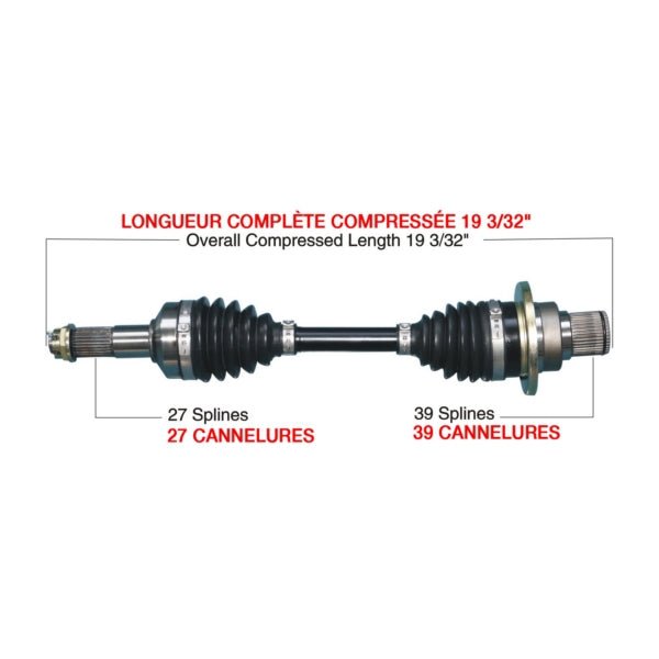 KIMPEX COMPLETE HD AXLE (YAM - 6010HDK) - DRIVEN Canada's Powersports YAM - 6010HDKYAM - 6010HDK