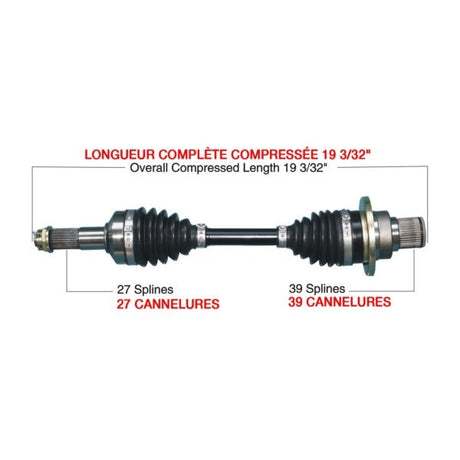 KIMPEX COMPLETE HD AXLE (YAM - 6010HDK) - DRIVEN Canada's Powersports YAM - 6010HDKYAM - 6010HDK