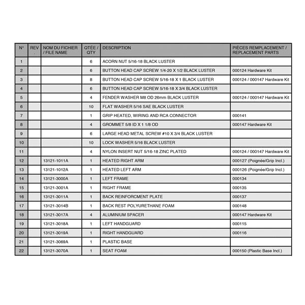 KIMPEX PASSENGER SEAT (000223) - DRIVEN Canada's Powersports 779421654443000223