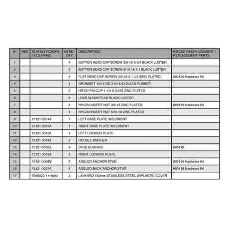 KIMPEX SEAT MOUNT (000318) - DRIVEN Canada's Powersports 779423437679000318