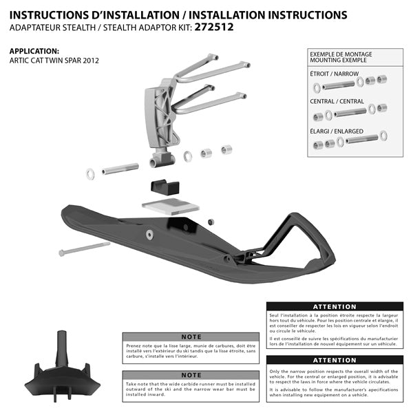 KIMPEX STEALTH SKI KITS - DRIVEN Canada's Powersports 7794236774266272133