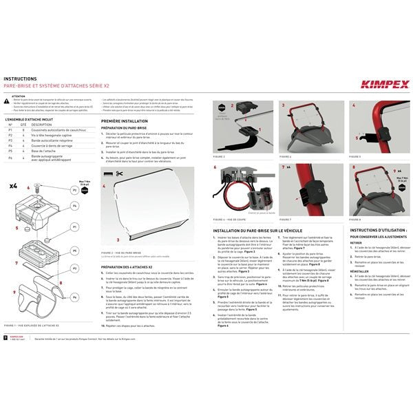 KIMPEX WINDSHIELD X2 SERIES KIT GP FT C - AM - DRIVEN Canada's Powersports 779421888794KIT - 274065