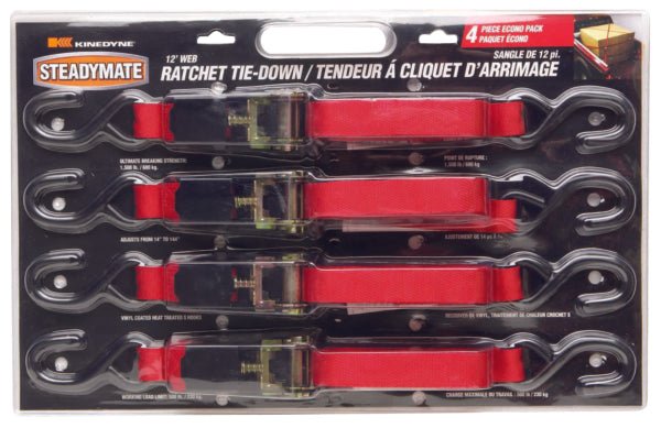 KINEDYNE CANADA RATCHET BUCKLE WITH 12' WEB (15531) - DRIVEN Canada's Powersports 05247401416815531