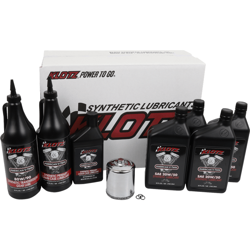 KLOTZ PREMIUM COMPLETE 4 QUART SYNTHETIC OIL SERVICE KIT (KH - 102) - DRIVEN Canada's Powersports KH - 102