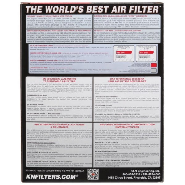 KN HIGH - FLOW OEM AIR FILTER (YA - 1906) - DRIVEN Canada's Powersports 024844182791YA - 1906