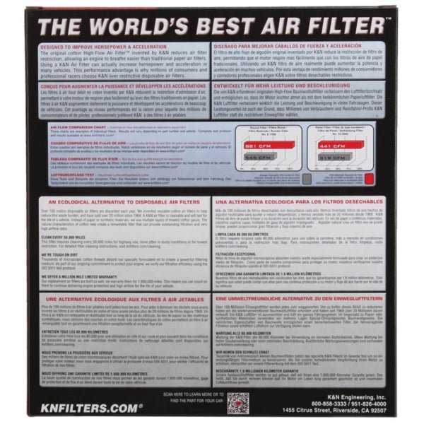 KN HIGH - FLOW OEM AIR FILTER (HA - 1801) - DRIVEN Canada's Powersports 024844088482HA - 1801