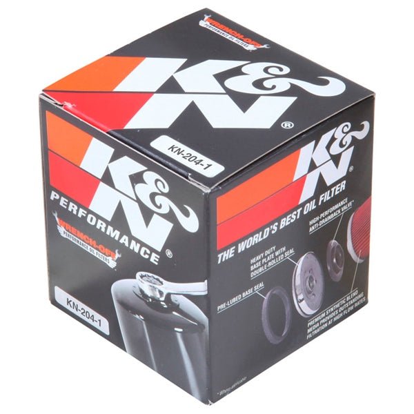 KN PERFORMANCE OIL FILTER CARTRIDGE TYPE (KN - 204 - 1) - DRIVEN Canada's Powersports 024844368140KN - 204 - 1