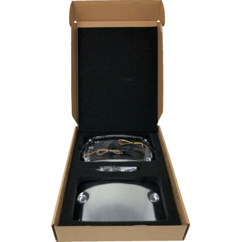 KODLIN CURVED ELYPSE 3 - 1 TOURING LICENSE PLATE KIT CHROME (KUS20301) - DRIVEN Canada's Powersports KUS20301