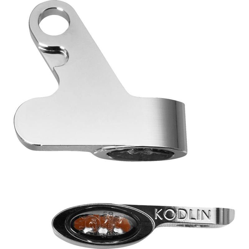 KODLIN ELYPSE FRONT LED 2 - 1 TURN SIGNALS M8 SOFTAIL CHROME (K68501) - DRIVEN Canada's Powersports K68501