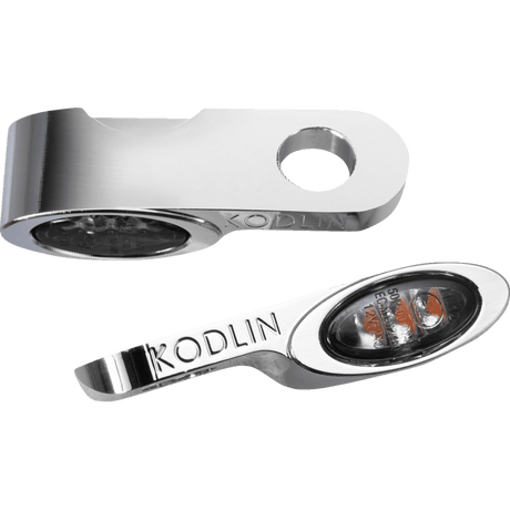 KODLIN ELYPSE FRONT LED 2 - 1 TURN SIGNALS UNIVERSAL CHROME (K68511) - DRIVEN Canada's Powersports K68511