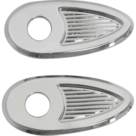 KODLIN FENDER STRUTS REAR INDICATOR ADAPTOR/COVER PLATE CHROME (K68485) - DRIVEN Canada's Powersports K68485