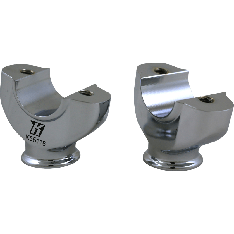 KODLIN LOWER RISERS FOR M8 FXBR CHROME (K55118) - DRIVEN Canada's Powersports K55118