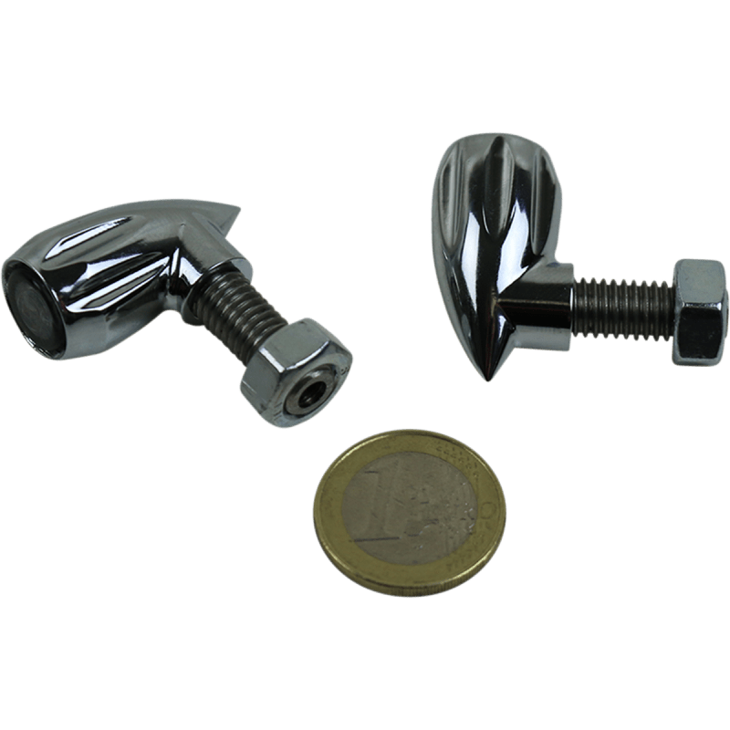 KODLIN NEOWISE BULLET GROOVED REAR INDICATOR 3 - 1 CHROME (K68462) - DRIVEN Canada's Powersports K68462