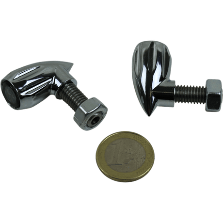 KODLIN NEOWISE BULLET GROOVED REAR INDICATOR 3 - 1 CHROME (K68462) - DRIVEN Canada's Powersports K68462