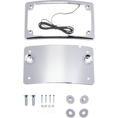 KODLIN TOURING LICENSE PLATE KIT CHROME (KUS20101) - DRIVEN Canada's Powersports KUS20101