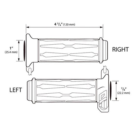 KOSO NORTH AMERICA APOLLO HEATED GRIPS (AM111010) - DRIVEN Canada's Powersports 305111010AM111010